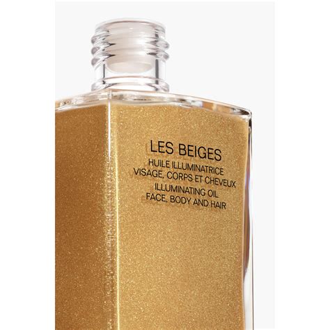 chanel les beiges illuminating oil face body and hair 250ml